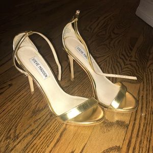 Steve Madden Gold Strap Heels